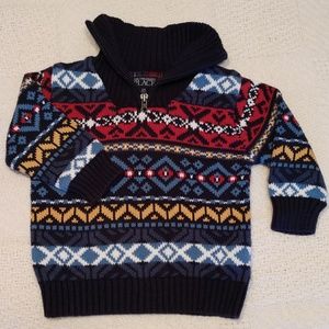 Childrens Place Knit Multicolor Pullover Sweater